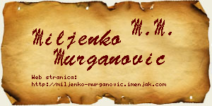 Miljenko Murganović vizit kartica